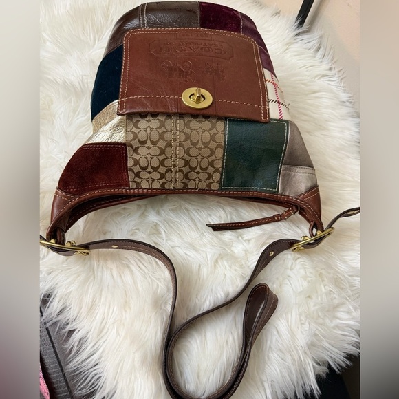 Vintage Coach Bleecker Holiday Patchwork Duffle bag#11356 - Picture 13 of 16